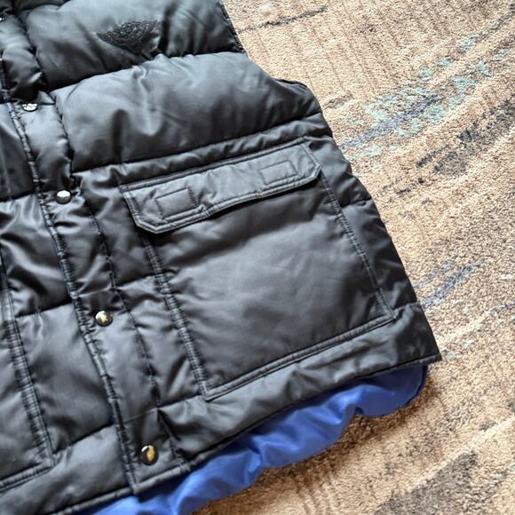Men's Ten West Apparel Black Natural Goose Down Puffer Vest Jacket Sz Large L - Picture 6 of 6